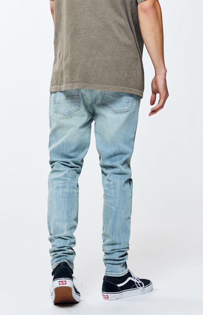 Light Ripped Stacked Skinny Jeans