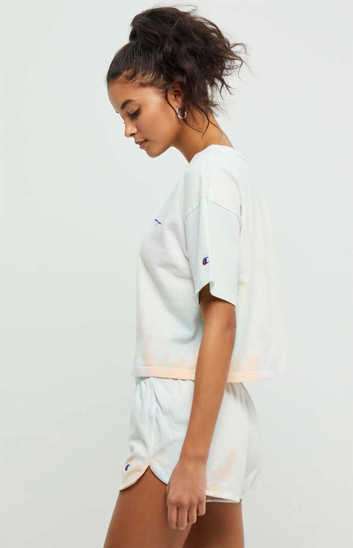 Cloud Dye Cropped T-Shirt