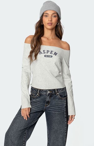 Aspen Ski Club Off Shoulder Top image number 1