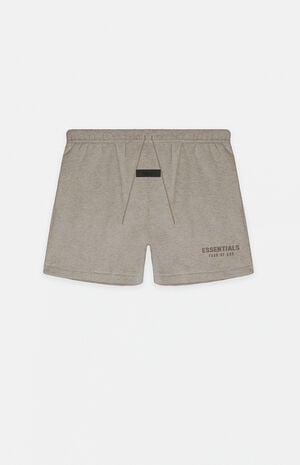 ESSENTIALS Heather Grey Sweat Shorts image number 1