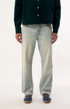 Logan Relaxed Straight Jeans Light Indigo image number 1