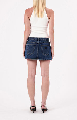 Bella 99 Low Rise Denim Mini Skirt image number 4