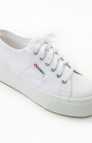 Women's White 2790 Platform Sneakers image number 6