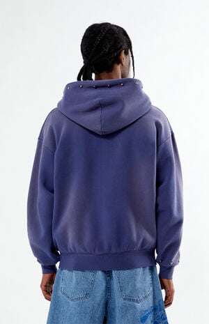 Studded Logo Full Zip Hoodie image number 2