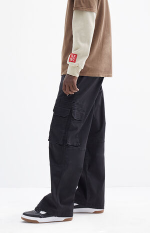 Stretchy Extreme Baggy Canvas Cargo Pants image number 1