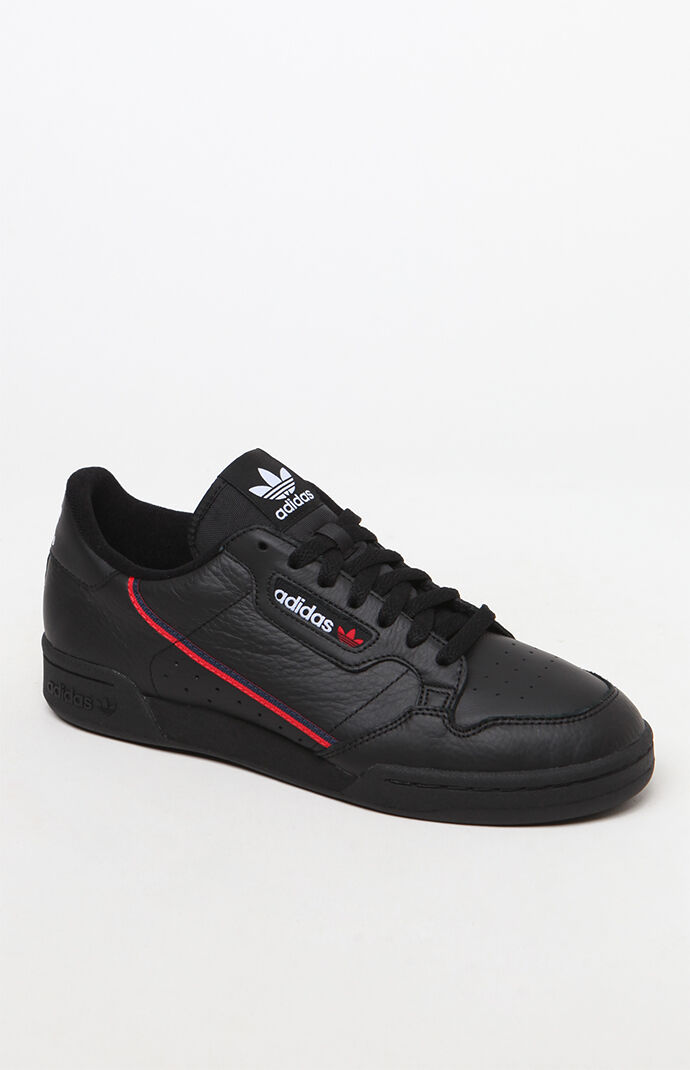 adidas Continental 80 Black Red Shoes PacSun PacSun