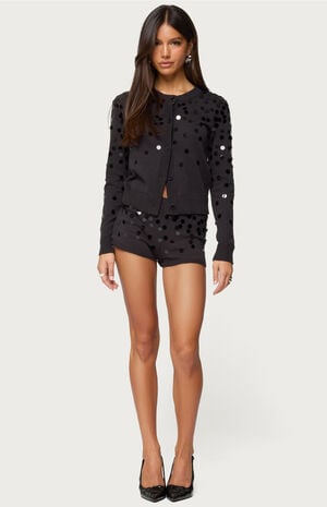 Cierra Sequin Knit Cardigan image number 4