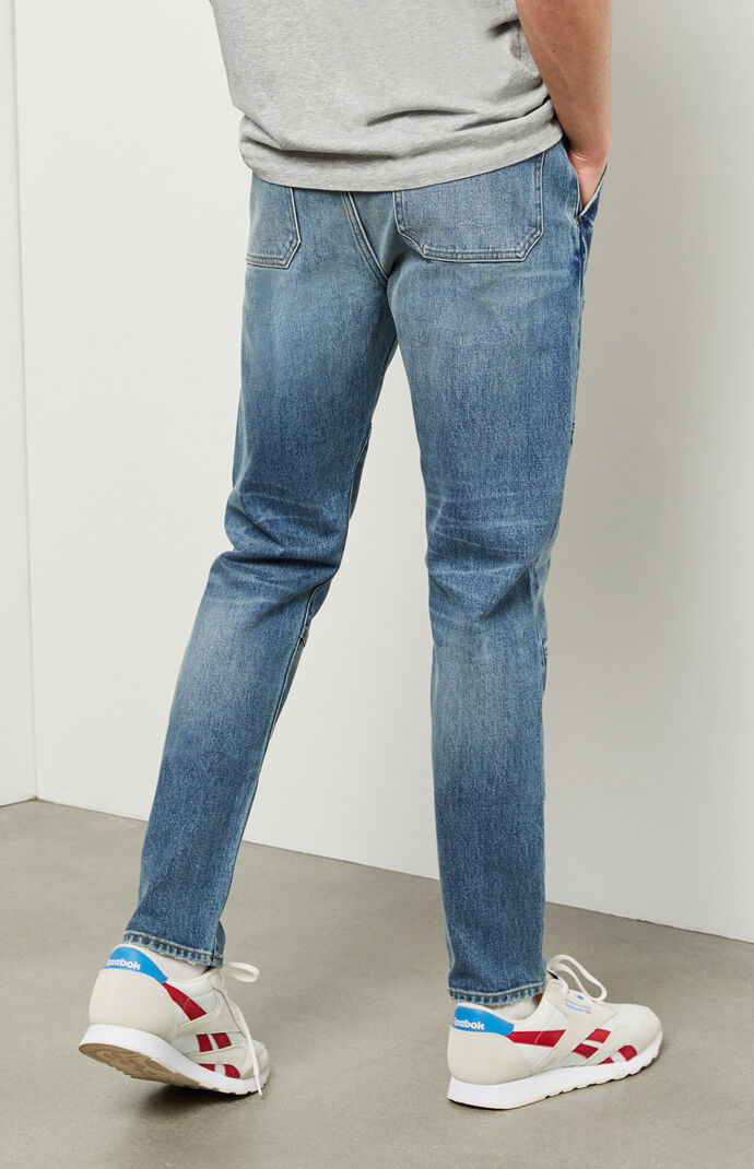 Wesley Medium Indigo Slim Fit Taper Jeans