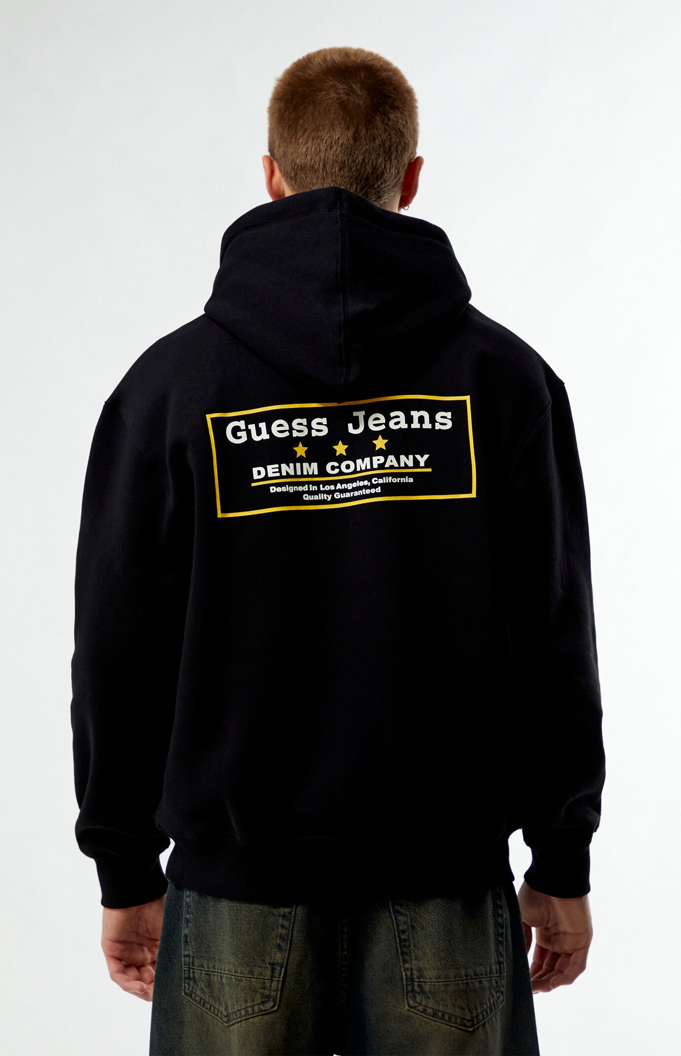Guess Jeans Black Denim Company Hoodie