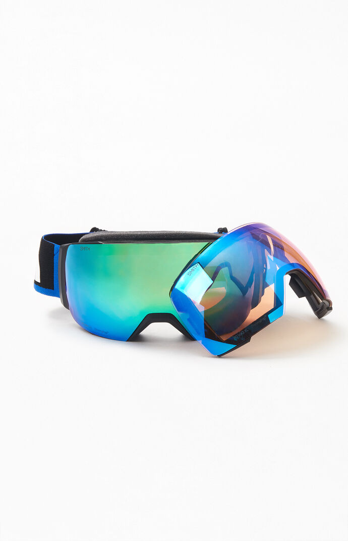 x The North Face Blue I/O Mag XL Snow Goggles