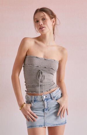 Josie Ruffle Tube Top