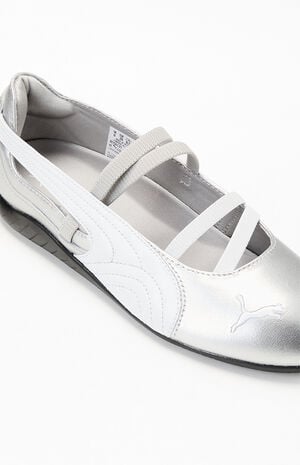 Women's Silver Speedcat Ballet Python Sneakers image number 6