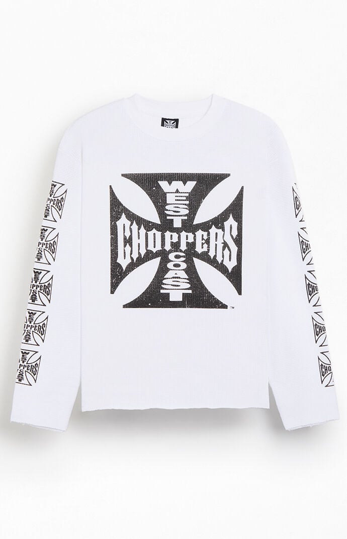 West Coast Choppers Core Logo Waffle Knit Long Sleeve Shirt | Pacsun
