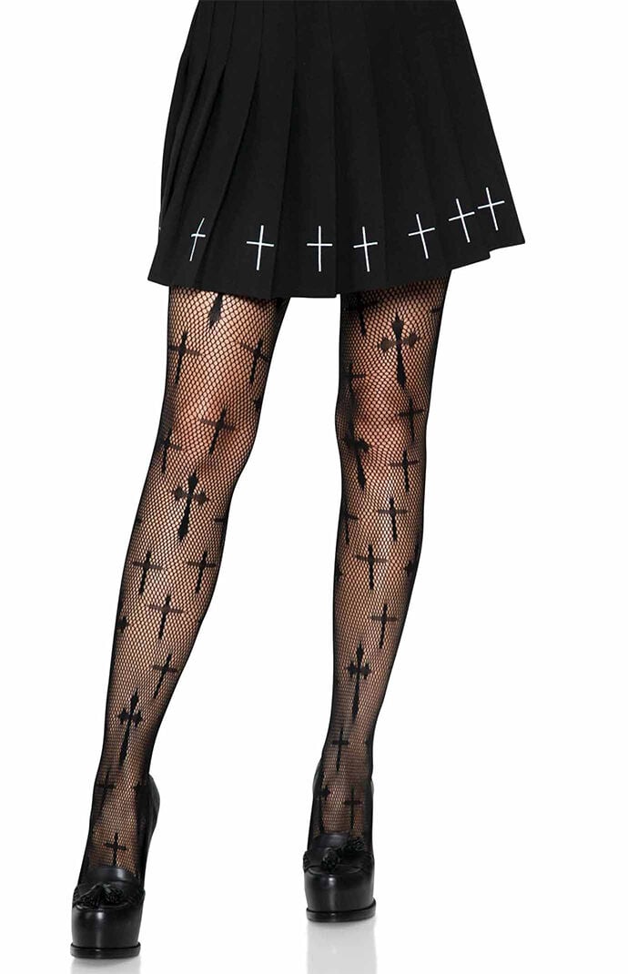 Leg Avenue Worship Me Net Tights