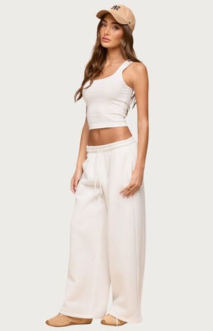 Linda Ribbed Scoop Neck Tank Top image number 4