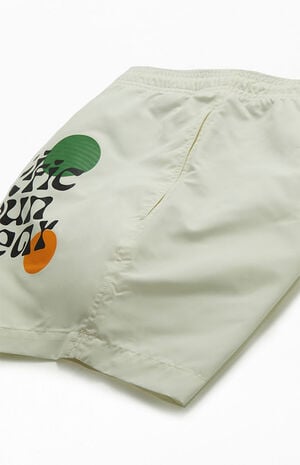 Eco Retro Graphic 4.5" Swim Trunks image number 4