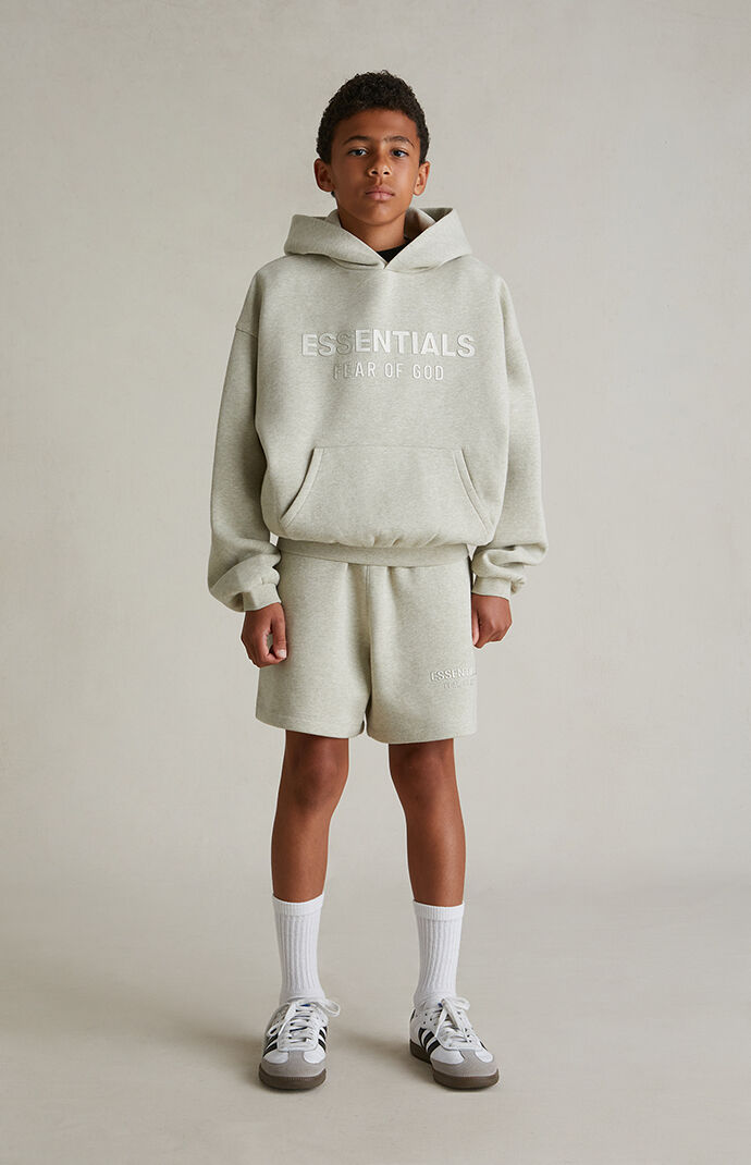 Fear of God ESSENTIALS Kids Heather Stone Fleece Soccer Sweat