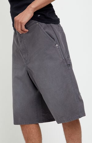 Austin Extreme Baggy Jean Shorts Cargo Carpenter Charcoal image number 5