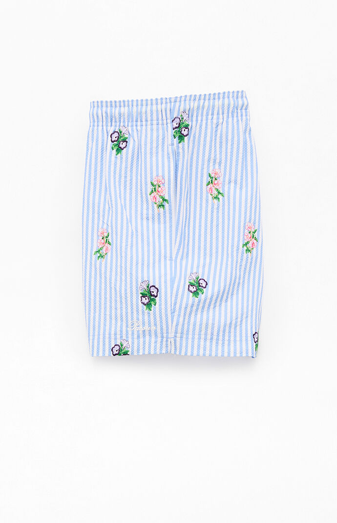 Pacsun Striped Bouquet 4.5" Swim Trunks