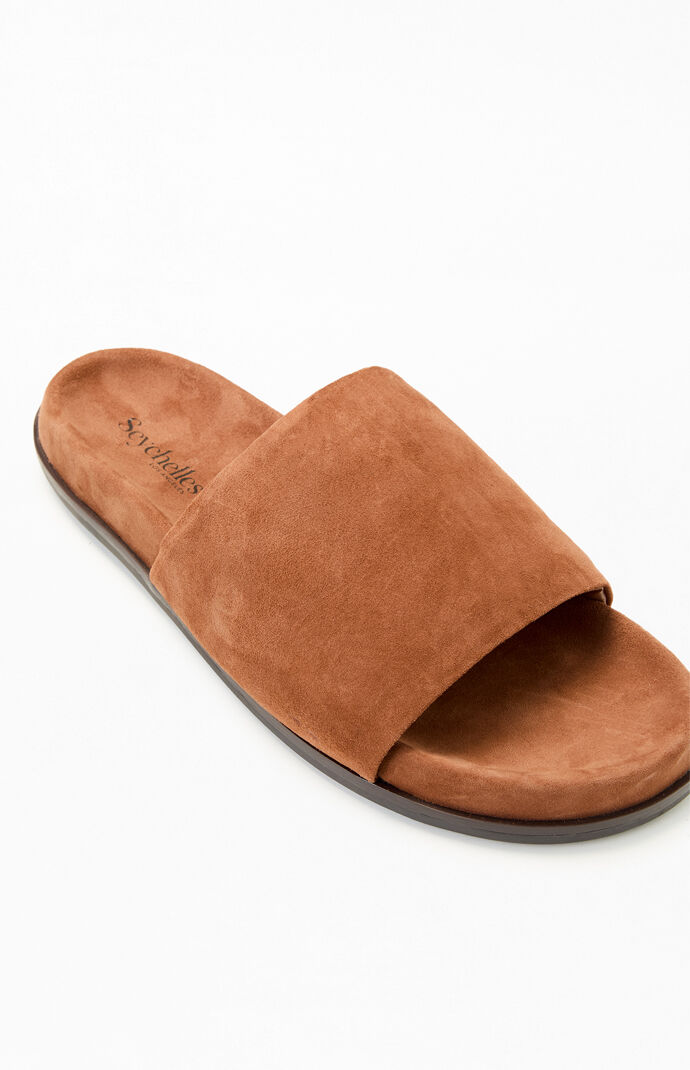 (取寄) セイシェル レディース ファラー スエード スライド サンダル Seychelles women Farrah Suede Slide Sandal Tan Seychelles Women's Farrah Slide Sandals | PacSun