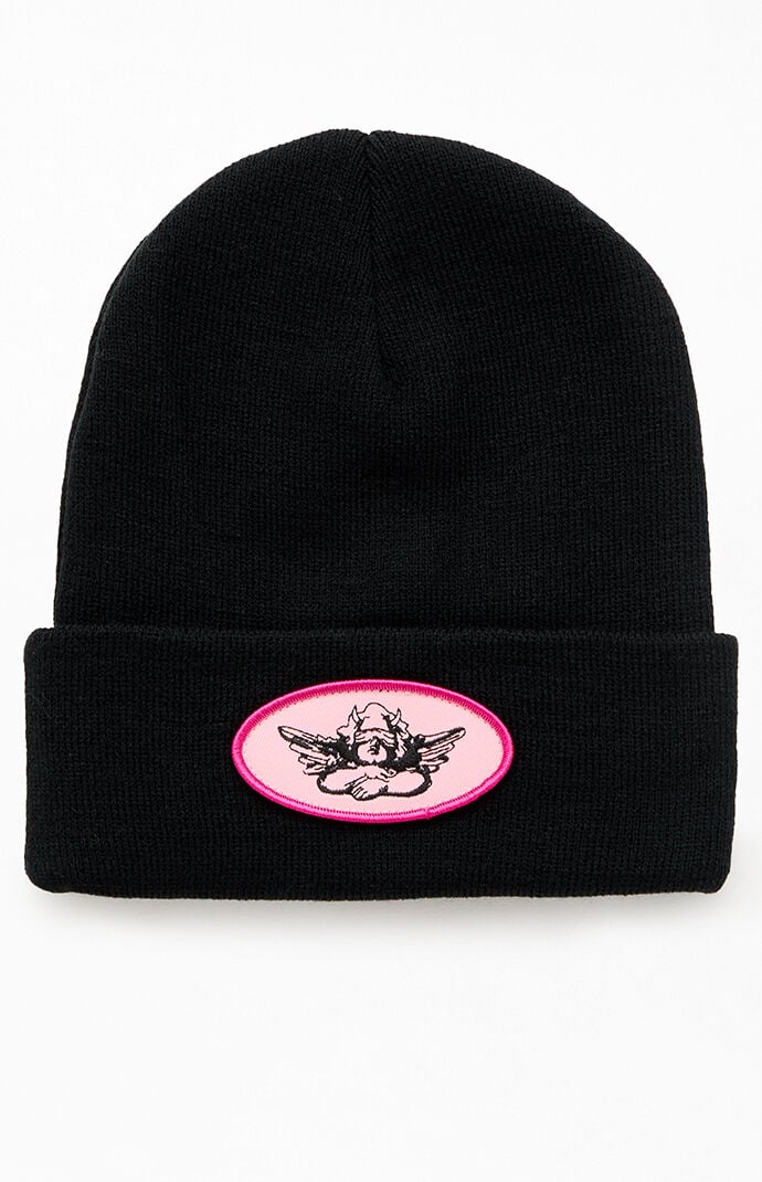 Boys Lie Black Ribbed Beanie