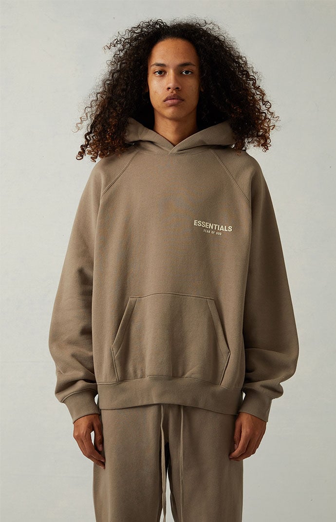 Fear of God Essentials Desert Taupe Hoodie | PacSun
