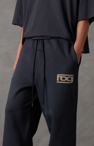 Vintage Black Classic Slouchy Jogger Sweatpants image number 2