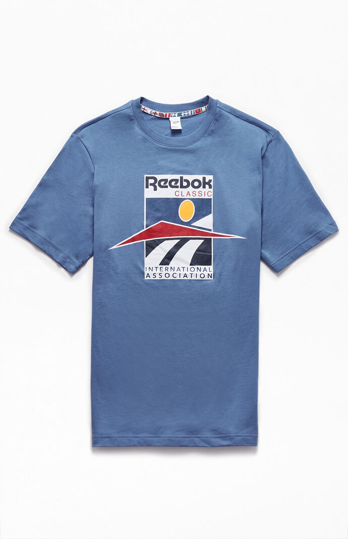 Reebok t shirt blue clearance