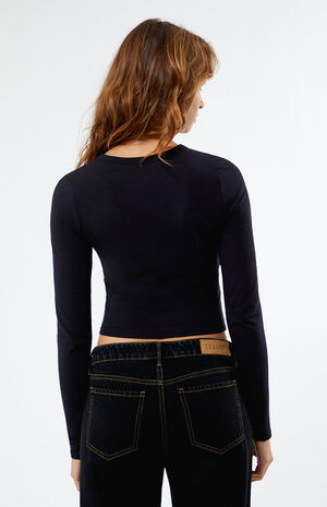 Julia Knot Front Long Sleeve Top image number 4