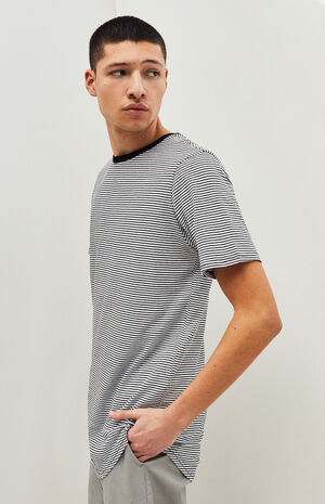 PS Basics Wesely Stripe Scallop T-Shirt | PacSun | PacSun