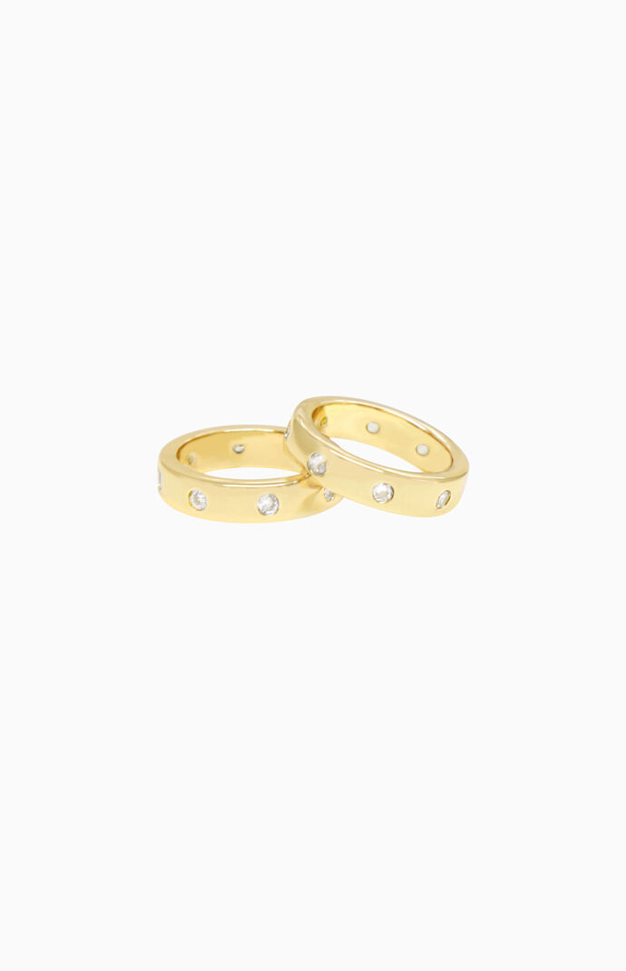Kingsman Crystal Dotted Rings