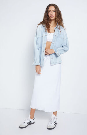 Linen Midi Skirt image number 1