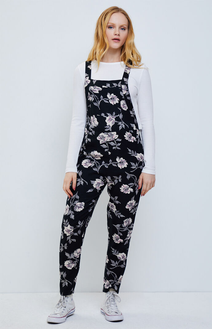 floral overall jumpsuit