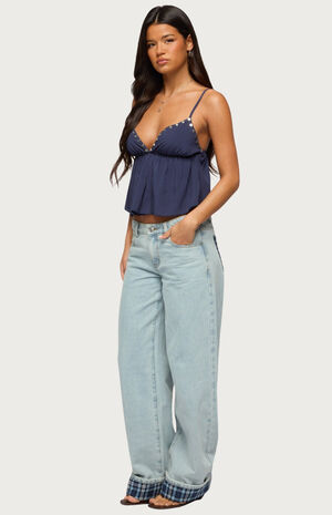 Alina Studded Babydoll Tank Top image number 4