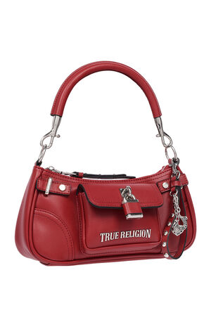 Red Moto Charm Shoulder Bag image number 2