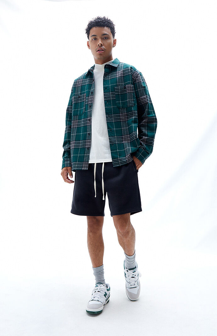 Black French Terry Shorts