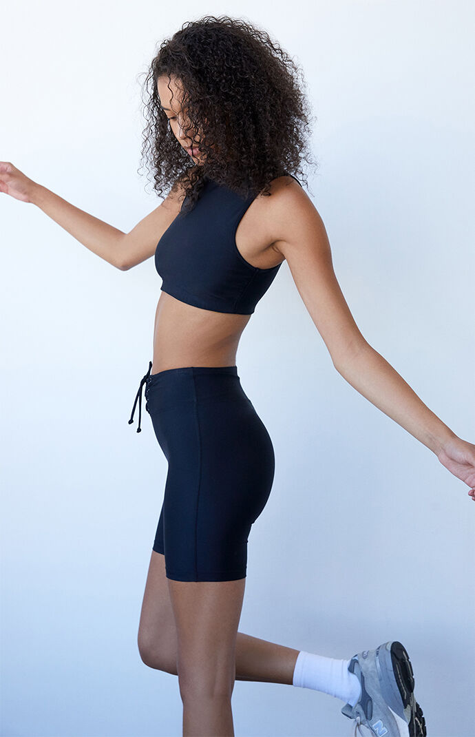 LA Hearts by PacSun Active Lace Up Bike Shorts PacSun
