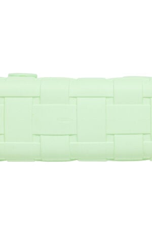 Mint Small Woven Crocssbody Tote Bag image number 7