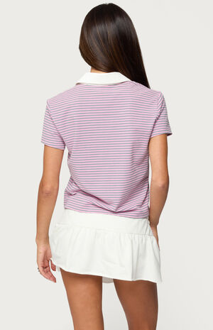 Lennie Striped Polo Top image number 3