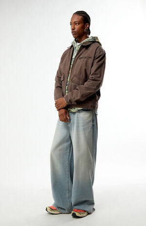 Brown Washed Canvas Jacket image number 5