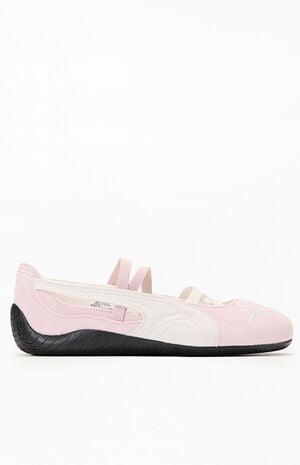 Women's Pink & White&nbsp;Speedcat&nbsp;Ballet Sneakers image number 1