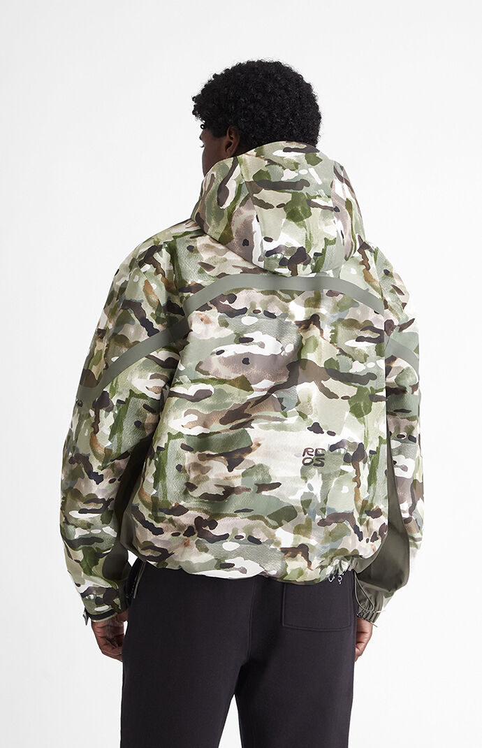 RCOS Khaki Taped Seam Shell Jacket Watercolour Camo