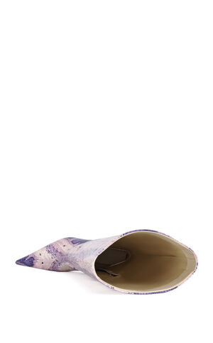 Women's Madeye Purple Snake Stiletto Boots image number 4