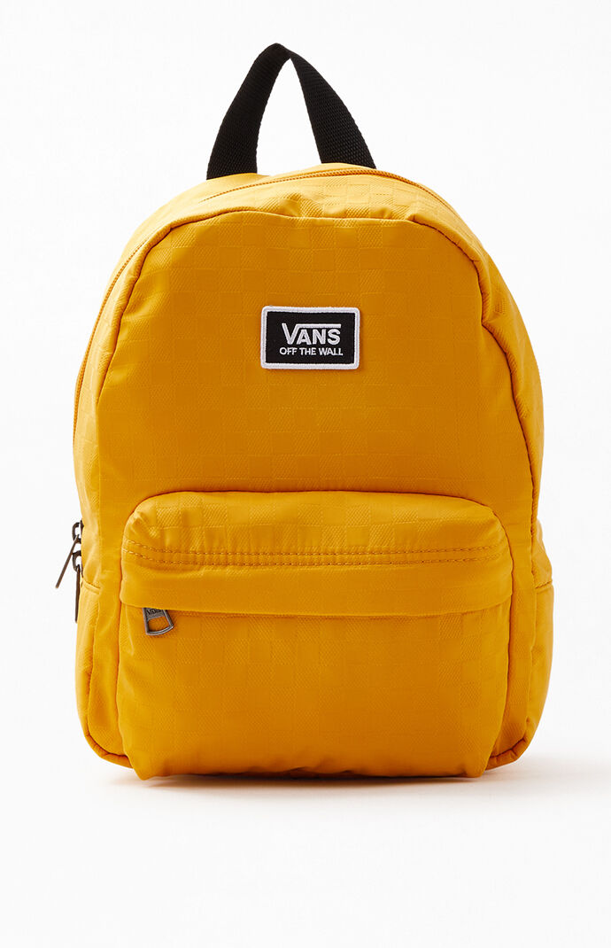 vans mustard mini backpack