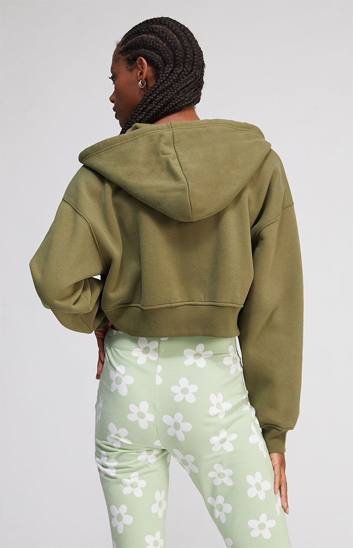 Cropped boxy hoodie clearance
