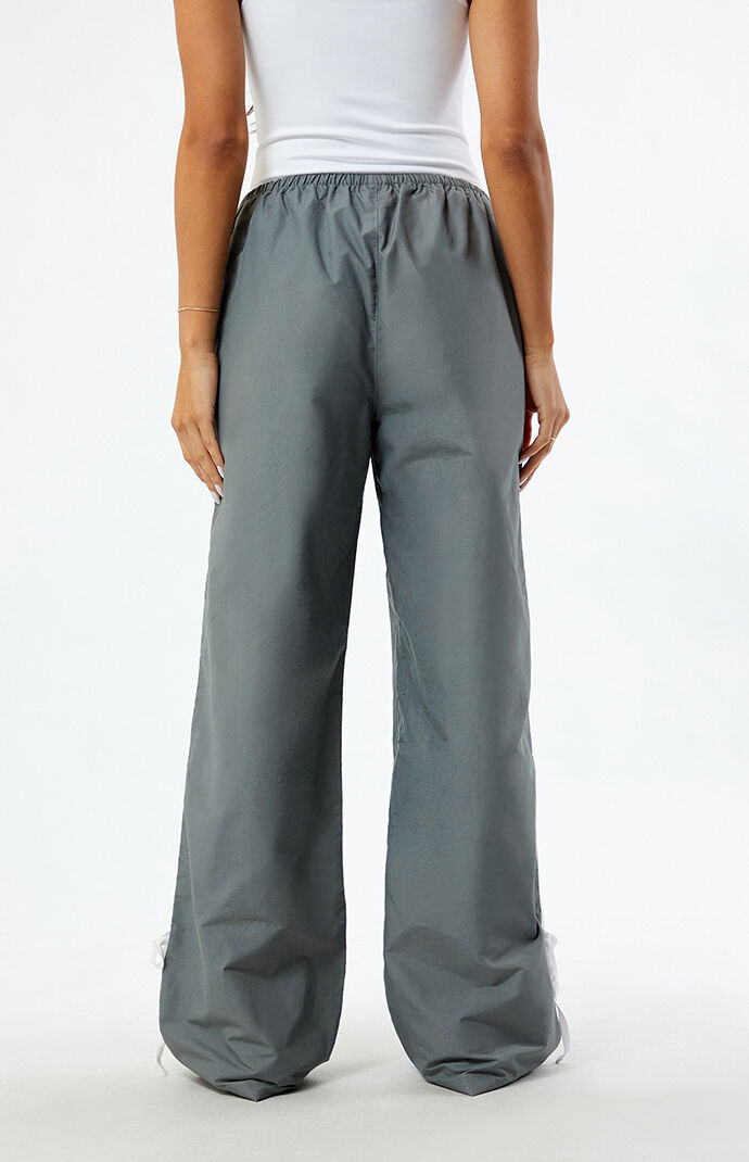 PacSun Dark Grey Wide Leg Track Pants | PacSun