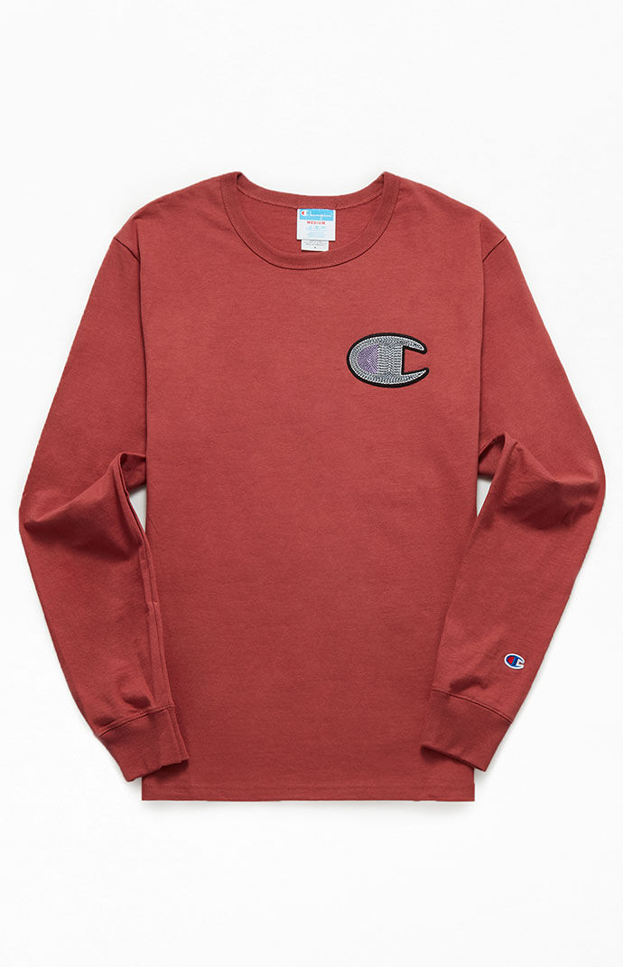Spiral Stitch Long Sleeve T Shirt