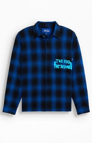 End And Beginning Embroidered Flannel Shirt image number 2