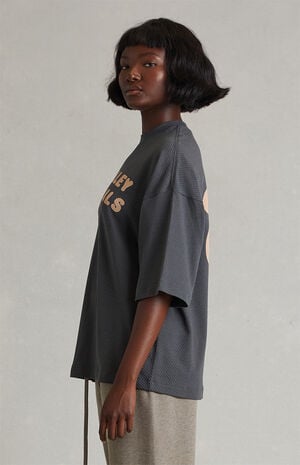 Women's Iron Gray Merch Mesh T-Shirt image number 3