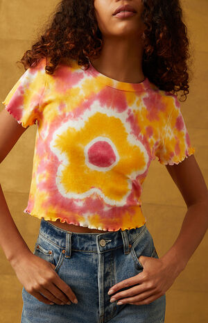 Flower Tie Dye T-Shirt Flower Tie Dye T-Shirt image number null
